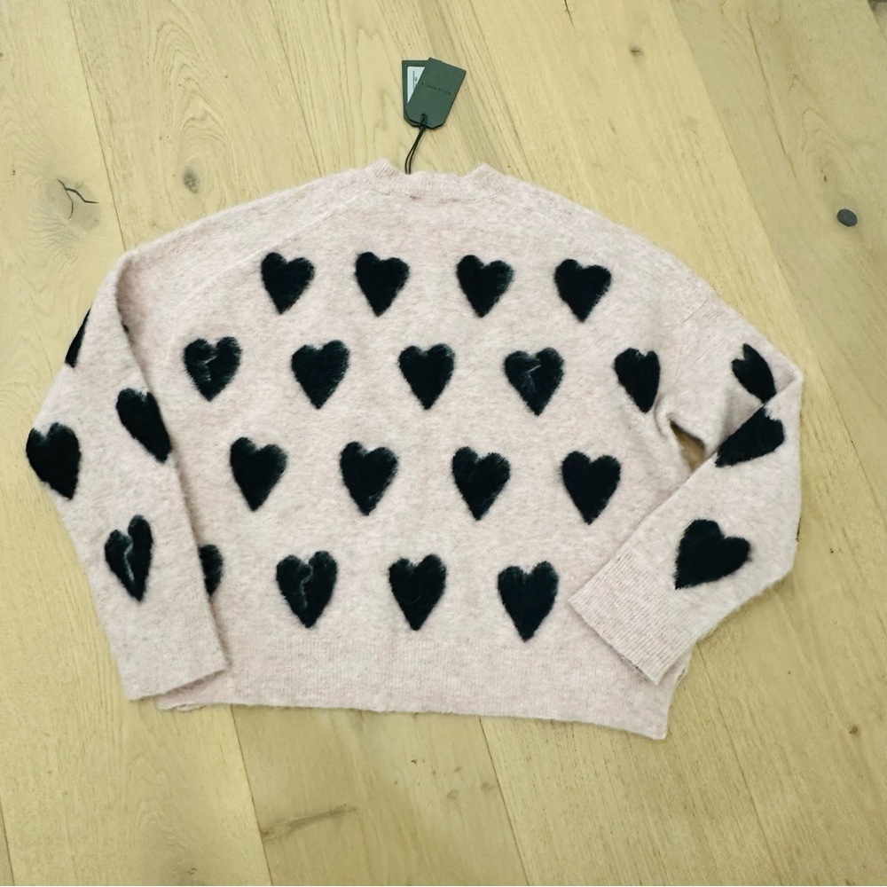 Allsaints Amora Heart Print sweater, new with tag - Picture 9 of 9